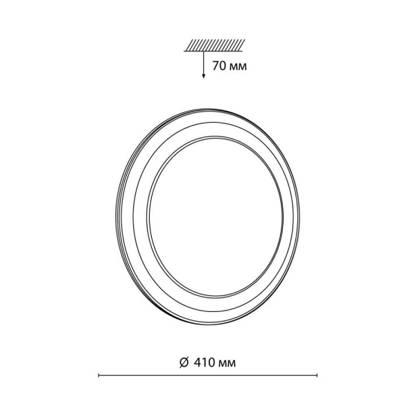Настенно-потолочный светодиодный светильник Sonex Setta 7617/DL
