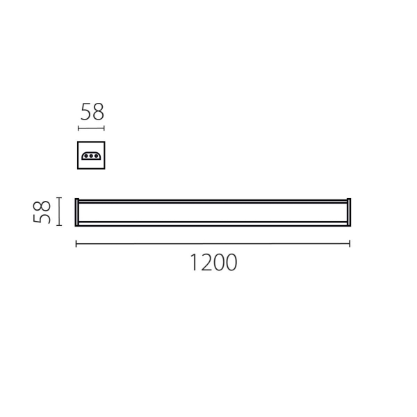 Светильник линейный 50W Trito Lightstar 456507