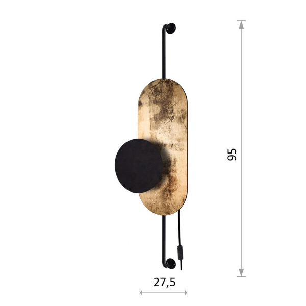 Настенный светильник Nowodvorski Wheel Lux I 8430 Настенный светильник Nowodvorski Wheel Lux I 8430