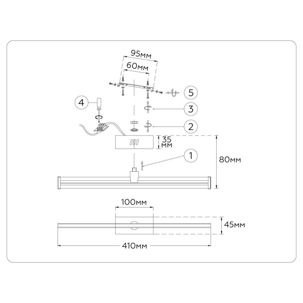 Настенный светильник Ambrella Light COMFORT FL6112