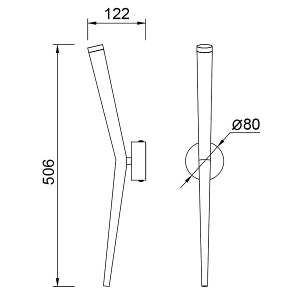 Настенный светильник Mantra Boomerang 9241