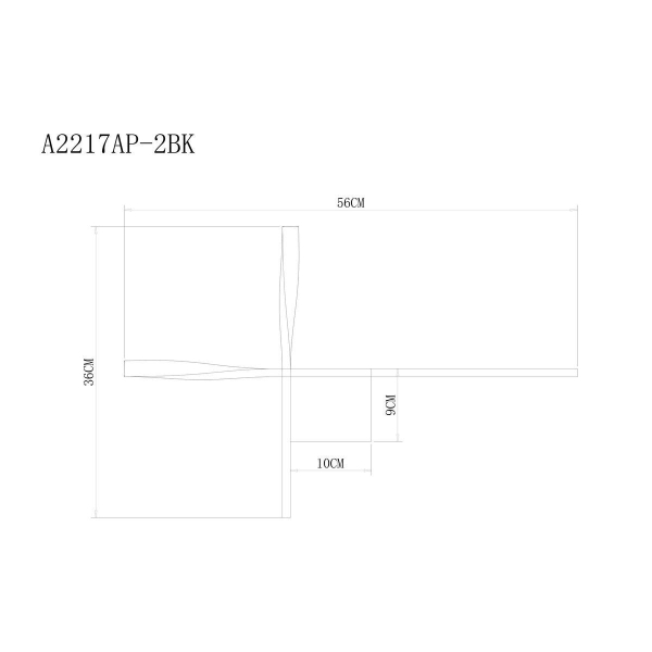 Настенный светодиодный светильник Arte Lamp Acrux A2217AP-2BK