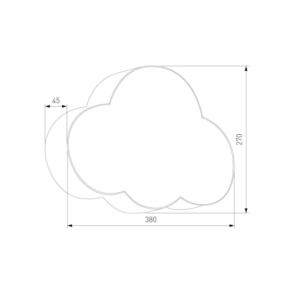 Настенный светильник TK Lighting 5886 Cloud Настенный светильник TK Lighting 5886 Cloud