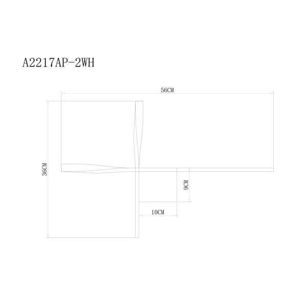 Настенный светодиодный светильник Arte Lamp Acrux A2217AP-2WH