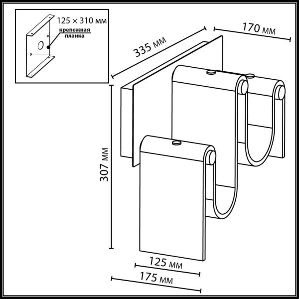 Настенный светодиодный светильник Odeon Light L-Vision Flow 5105/16WL Настенный светодиодный светильник Odeon Light L-Vision Flow 5105/16WL