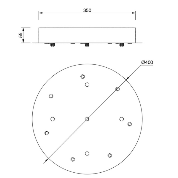 Потолочное основание Mantra Modular Light Florones 9369