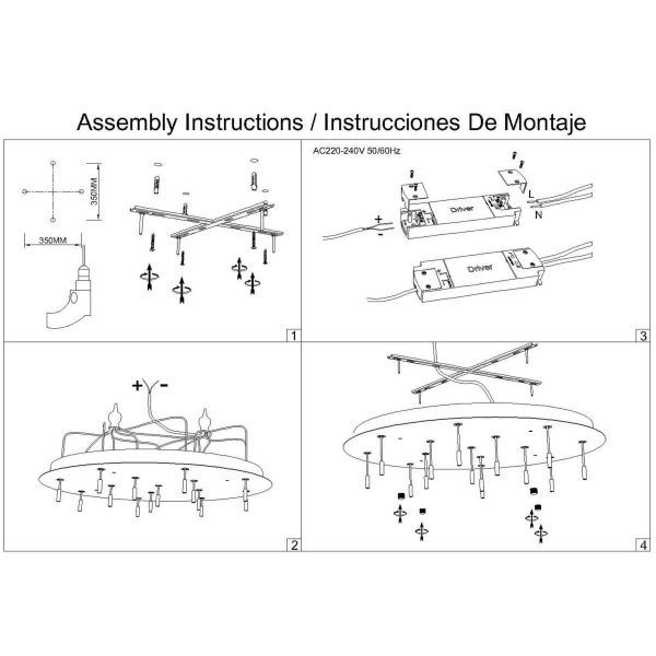 Потолочное основание Mantra Modular Light Florones 9372