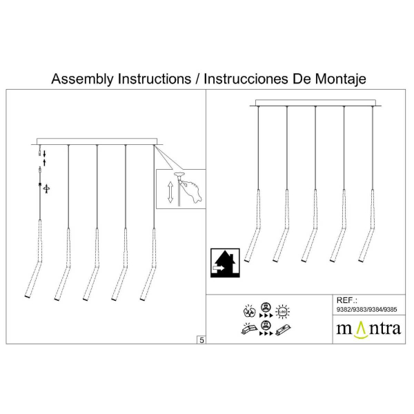 Потолочное основание Mantra Modular Light Florones 9383