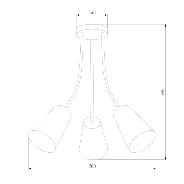 Потолочный светильник TK Lighting 2106 Wire Colour Потолочный светильник TK Lighting 2106 Wire Colour