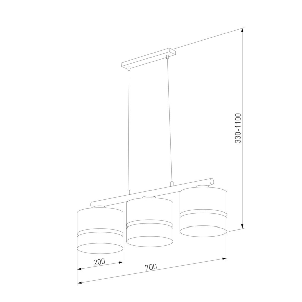 Подвесная люстра TK Lighting 6694 Paglia