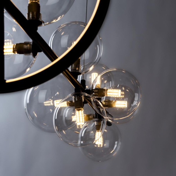Подвесная светодиодная люстра Arte Lamp Saturn A7790SP-50BK Подвесная светодиодная люстра Arte Lamp Saturn A7790SP-50BK