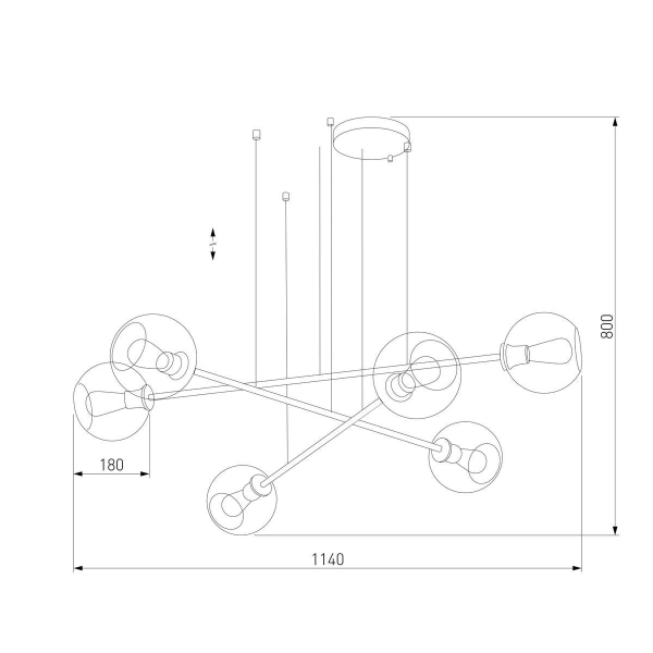 Подвесная люстра TK Lighting 3340 Libra