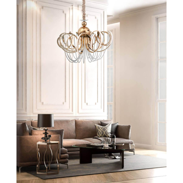 Подвесная светодиодная люстра ST Luce Travaso SL959.203.08 Подвесная светодиодная люстра ST Luce Travaso SL959.203.08