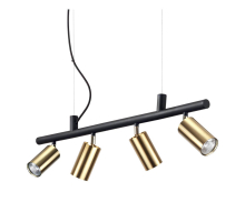 Подвесная люстра Ideal Lux Dynamite SP4 Ottone Satinato 244624