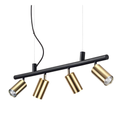 Подвесная люстра Ideal Lux Dynamite SP4 Ottone Satinato 244624