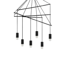 Подвесная люстра Ideal Lux Pop SP6 Nero 158815