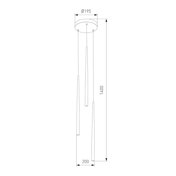 Подвесная люстра TK Lighting 10117 Piano