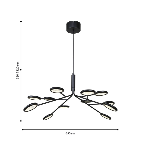 Подвесная светодиодная люстра F-Promo Mugs 4252-12P