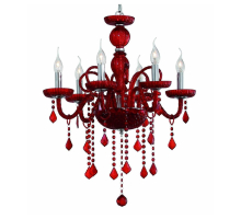 Подвесная люстра Ideal Lux Giudecca SP6 Rosso 027418