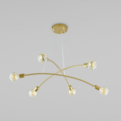 Подвесная люстра TK Lighting 2728 Helix Gold