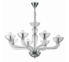 Подвесная люстра Ideal Lux Casanova SP8 Trasparente 044255