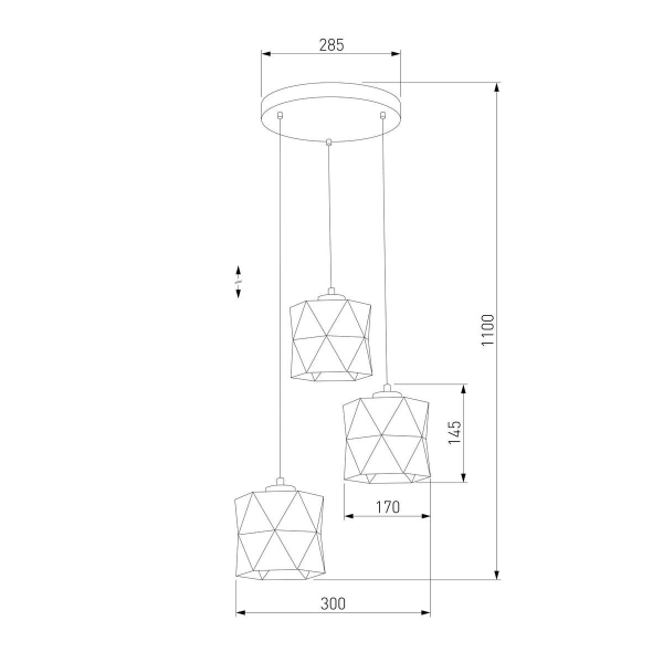 Подвесная люстра TK Lighting 3250 Siro White