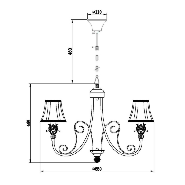 Подвесная люстра Vele Luce Charlotte VL1457L05