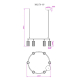 Подвесная люстра MyFar Alex MR2170-6P