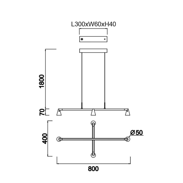 Подвесная люстра Mantra Africa 9410