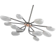 Люстра Kink Light Юнни 07693-12PA,29