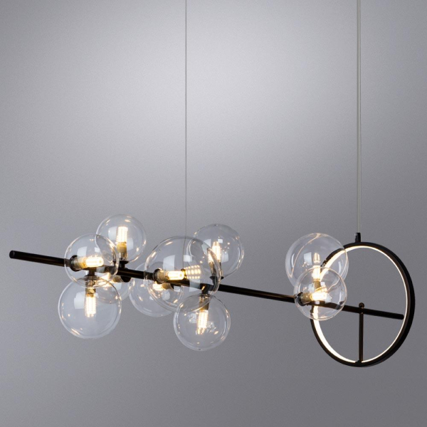 Подвесная светодиодная люстра Arte Lamp Saturn A7790SP-50BK Подвесная светодиодная люстра Arte Lamp Saturn A7790SP-50BK