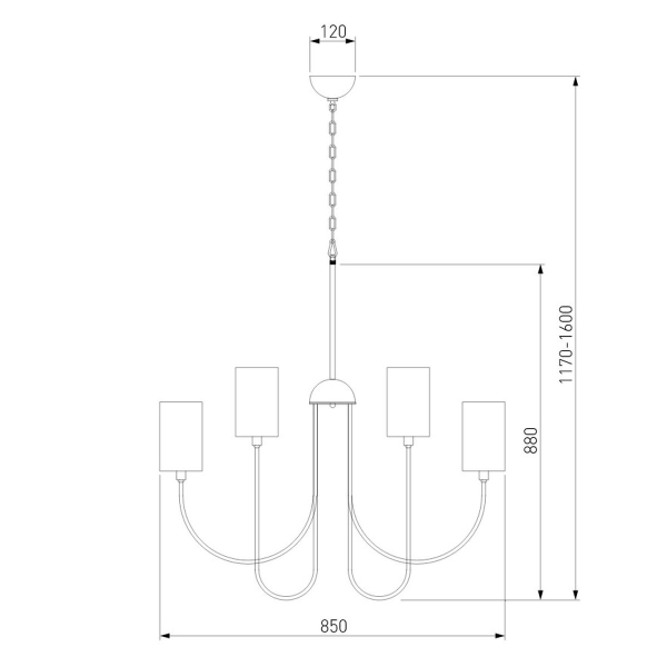 Подвесная люстра Eurosvet Abbey 60164/10 никель Smart