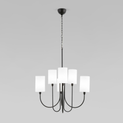 Подвесная люстра Eurosvet Abbey 60164/6 черный Smart