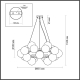 Подвесная люстра Lumion MELONA 6508/20