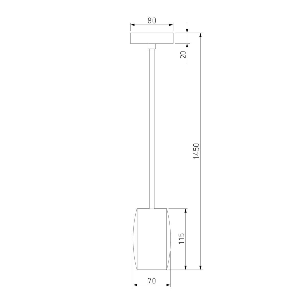 Подвесной светодиодный светильник Eurosvet Bonaldo 50246/1 Led хром