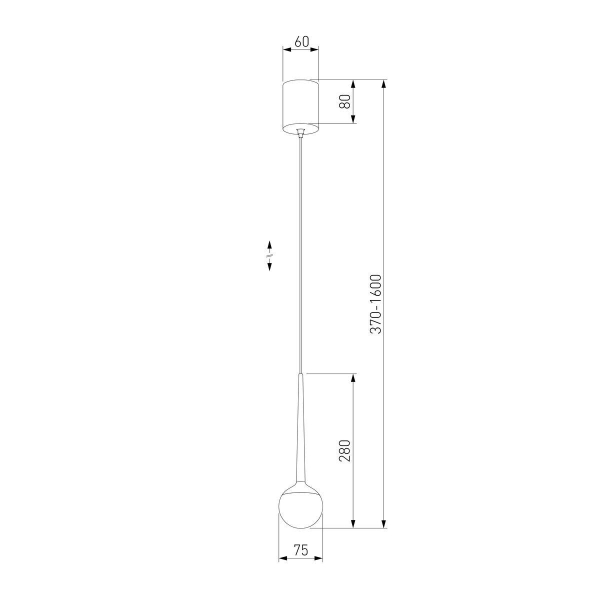 Подвесной светодиодный светильник Elektrostandard DLS028 6W 4200K белый a047769