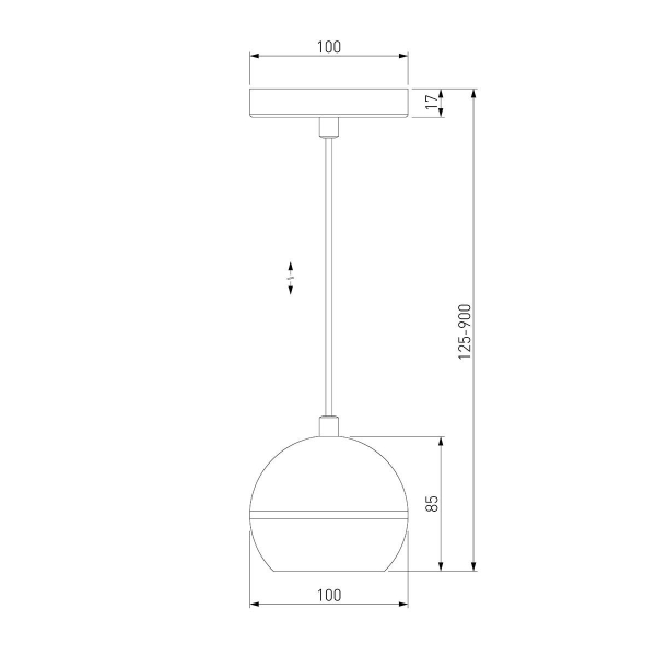 Подвесной светодиодный светильник Elektrostandard DLS023 9W 4200K черный a047775