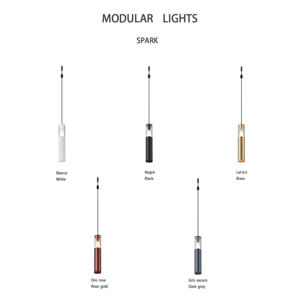 Подвесной модульный светильник без основания Mantra Spark 9326