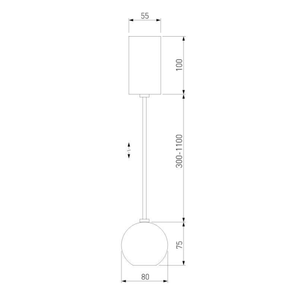 Подвесной светодиодный светильник Elektrostandard Giro 50215/1 Led бронза a055674