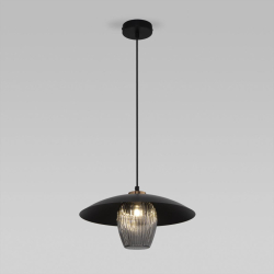 Подвесной светильник Eurosvet Kamari 50259/1 черный/дымчатый