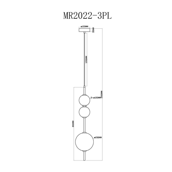 Подвесной светодиодный светильник MyFar Violla MR2022-3PL