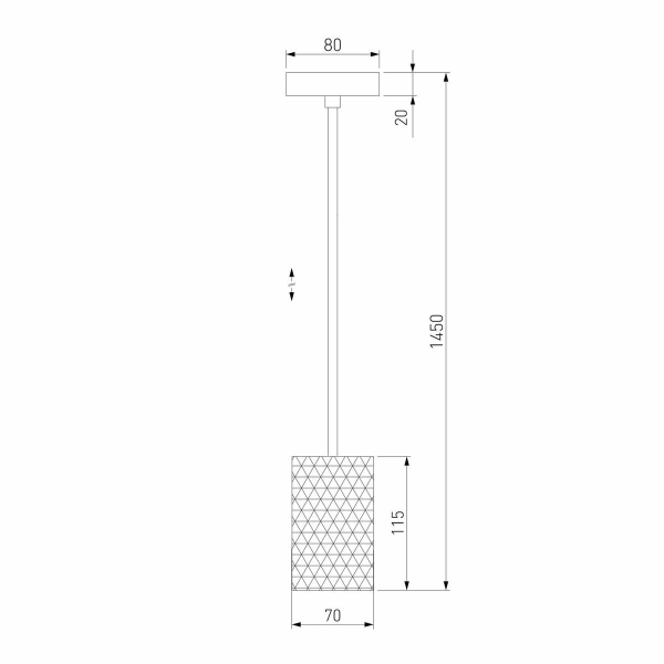 Подвесной светодиодный светильник Eurosvet Bonaldo 50247/1 Led хром