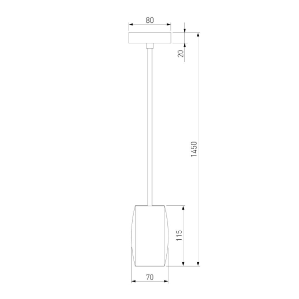 Подвесной светодиодный светильник Eurosvet Bonaldo 50246/1 Led хром