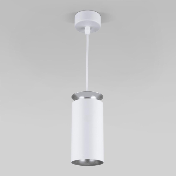 Подвесной светодиодный светильник Elektrostandard DLS021 9+4W 4200К белый матовый/серебро a045502