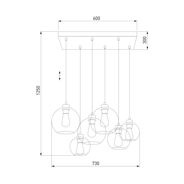 Подвесной светильник TK Lighting 2164 Cubus Подвесной светильник TK Lighting 2164 Cubus