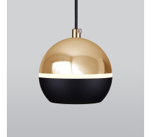 Подвесной светодиодный светильник Elektrostandard DLS023 9W 4200K черный/золото a047804