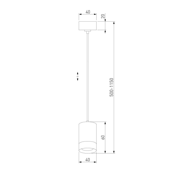 Подвесной светодиодный светильник Eurosvet Piccolo 50248/1 LED черный