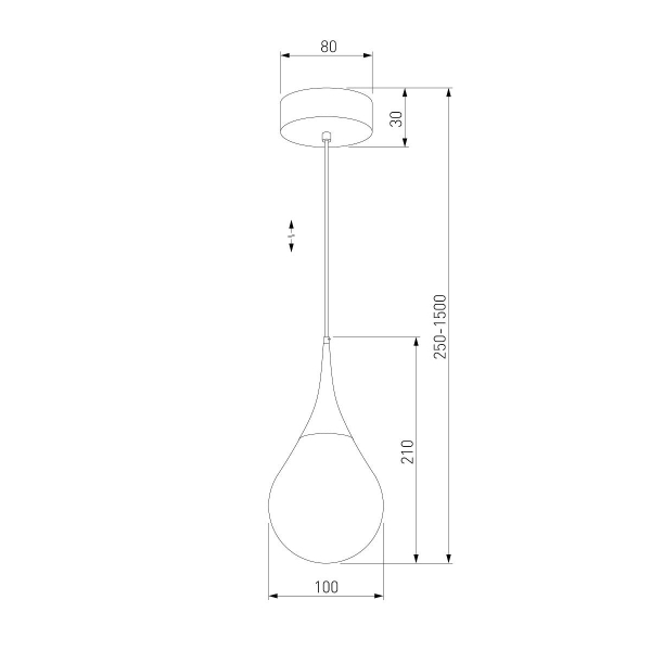 Подвесной светодиодный светильник Eurosvet Adour 50256/1 LED золото