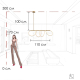 Подвесной светильник LOFT IT Thread 10388P/A Brass