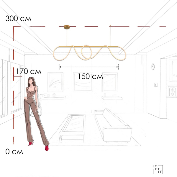 Подвесной светильник LOFT IT Thread 10388P/B Brass Подвесной светильник LOFT IT Thread 10388P/B Brass